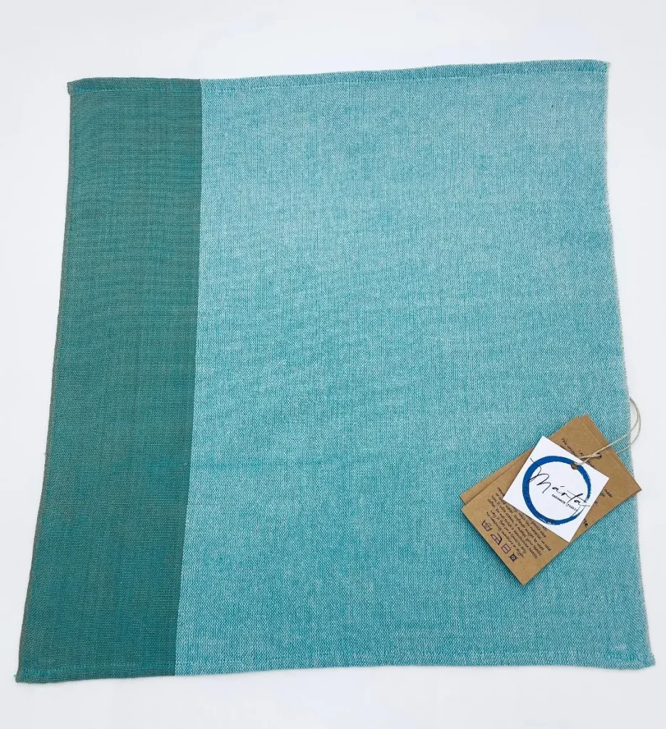 Türkiz csomagoló textil kép 2