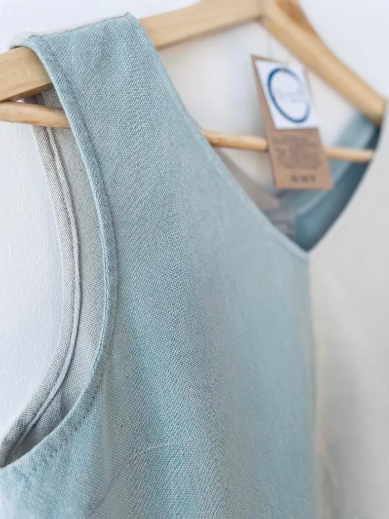 Menta-homok színű nyári felső kép 2