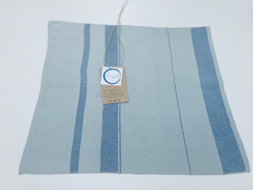 Kék csíkos csomagoló textil kép 2