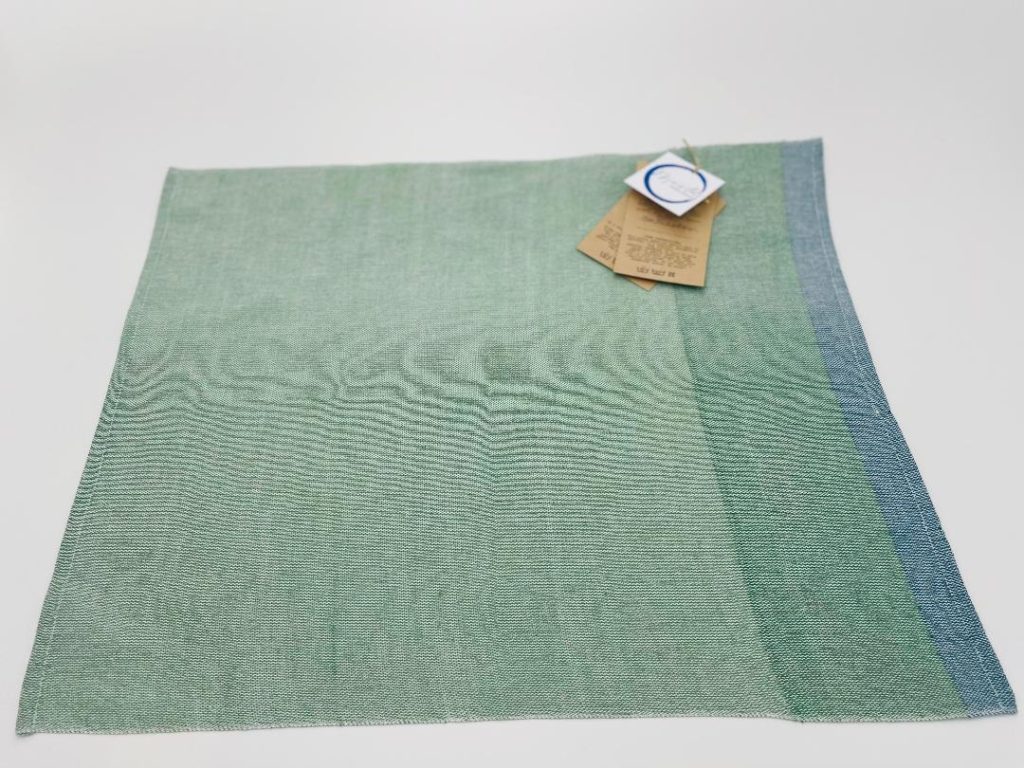 Zöldeskék színű csomagoló textil kép 2