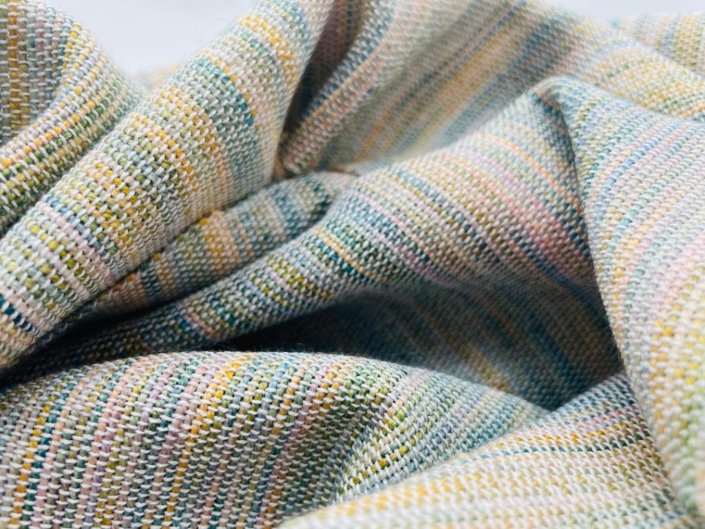 Jak-selyem-merinó gyapjú kendő tavaszi színekben kép 3